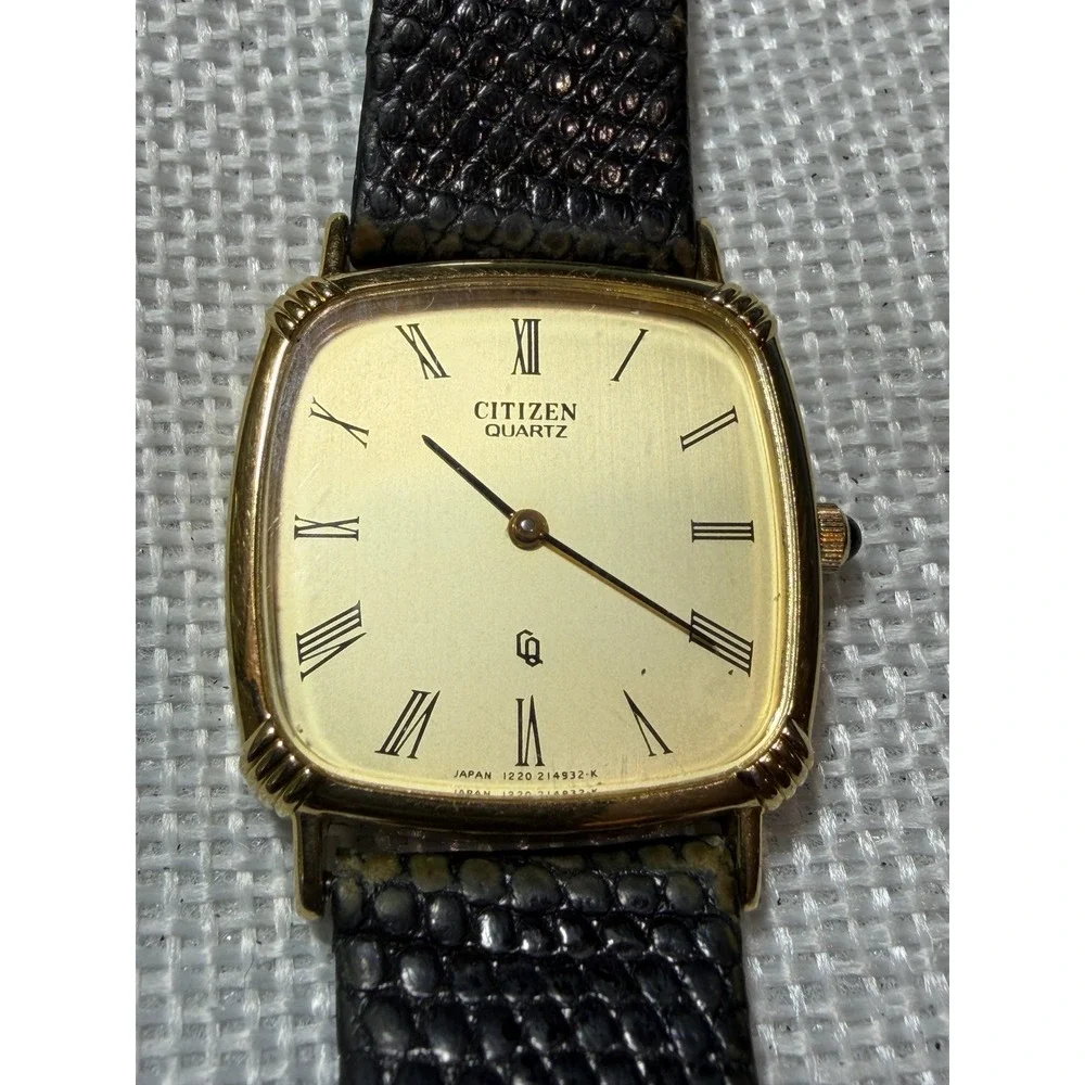 Citizen Quartz Vintage 1980s Dress Watch - Square Tank Style